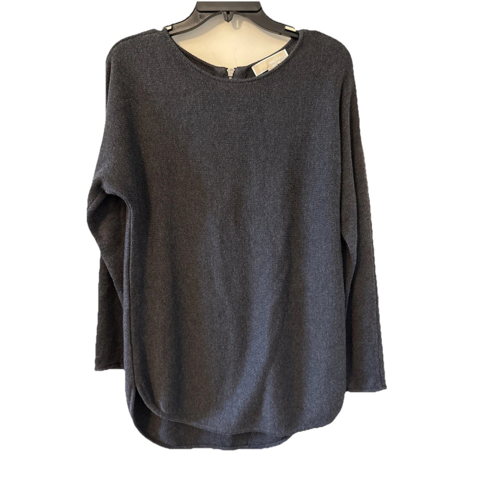 Michael Kors Women’s Sweater Size Small Grey Soft Zipper Detail Winter